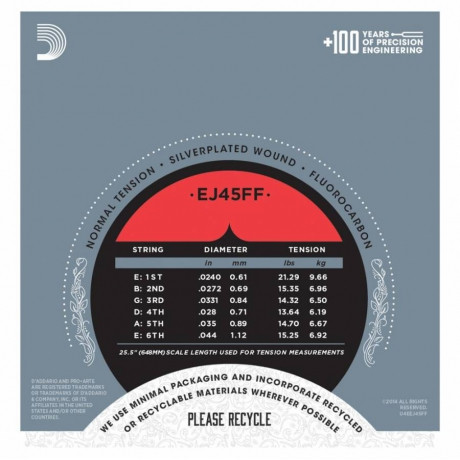 Daddario EJ45FF Pro-Arte Carbon