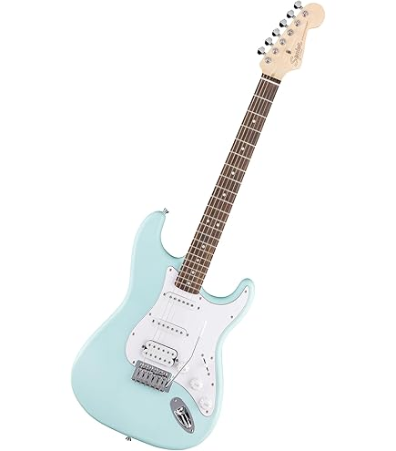 Fender SQUIER DEBUT Strat HSS, Laurel Fingerboard, White Pickguard,DAPHNE BLUE