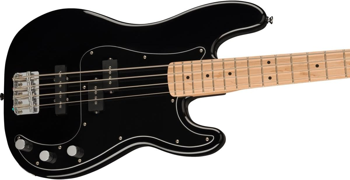 Fender Squier Affinity Series PJ Bass Maple Fingerboard Pack With Fender Rumble 15G Amp Black
