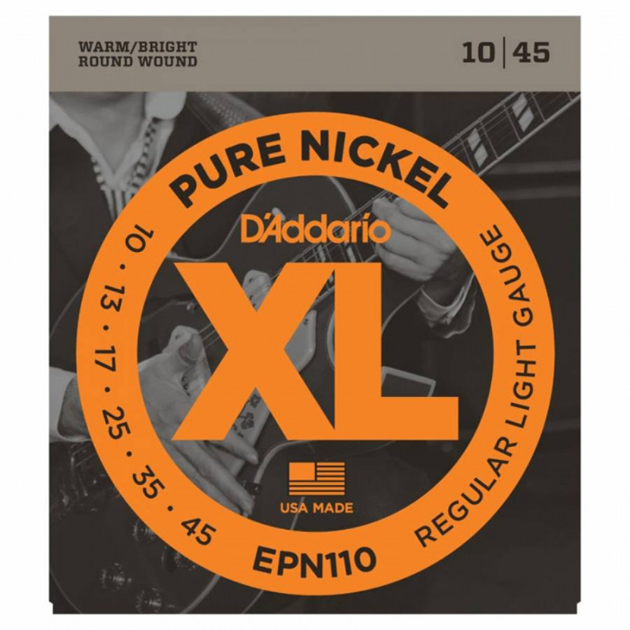 Daddario EPN110 Pure Nickel, Regular Light 10-45
