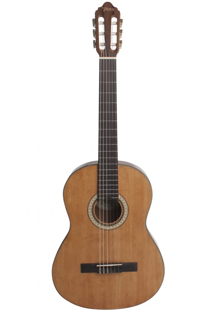 Valencia VC404 classical guitar, vintage natural