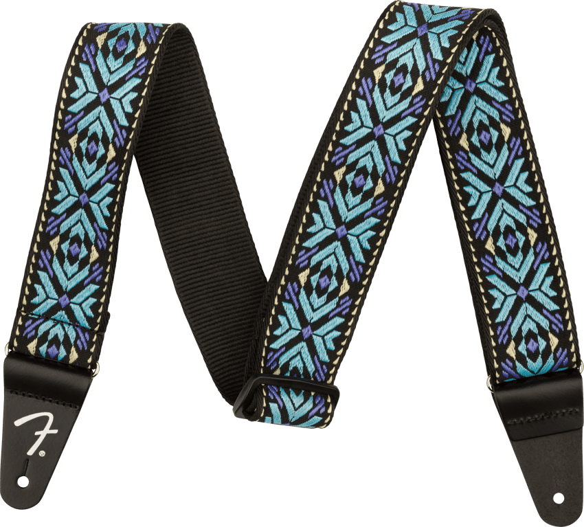 FENDER Pasadena Woven Strap, Blue Lotus, 2"