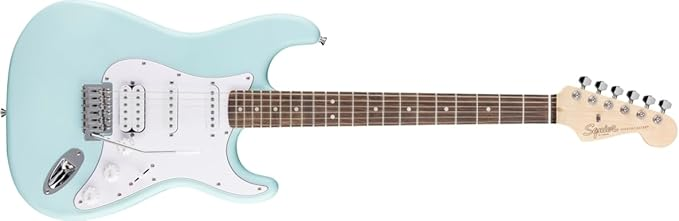 Fender SQUIER DEBUT Strat HSS, Laurel Fingerboard, White Pickguard,DAPHNE BLUE