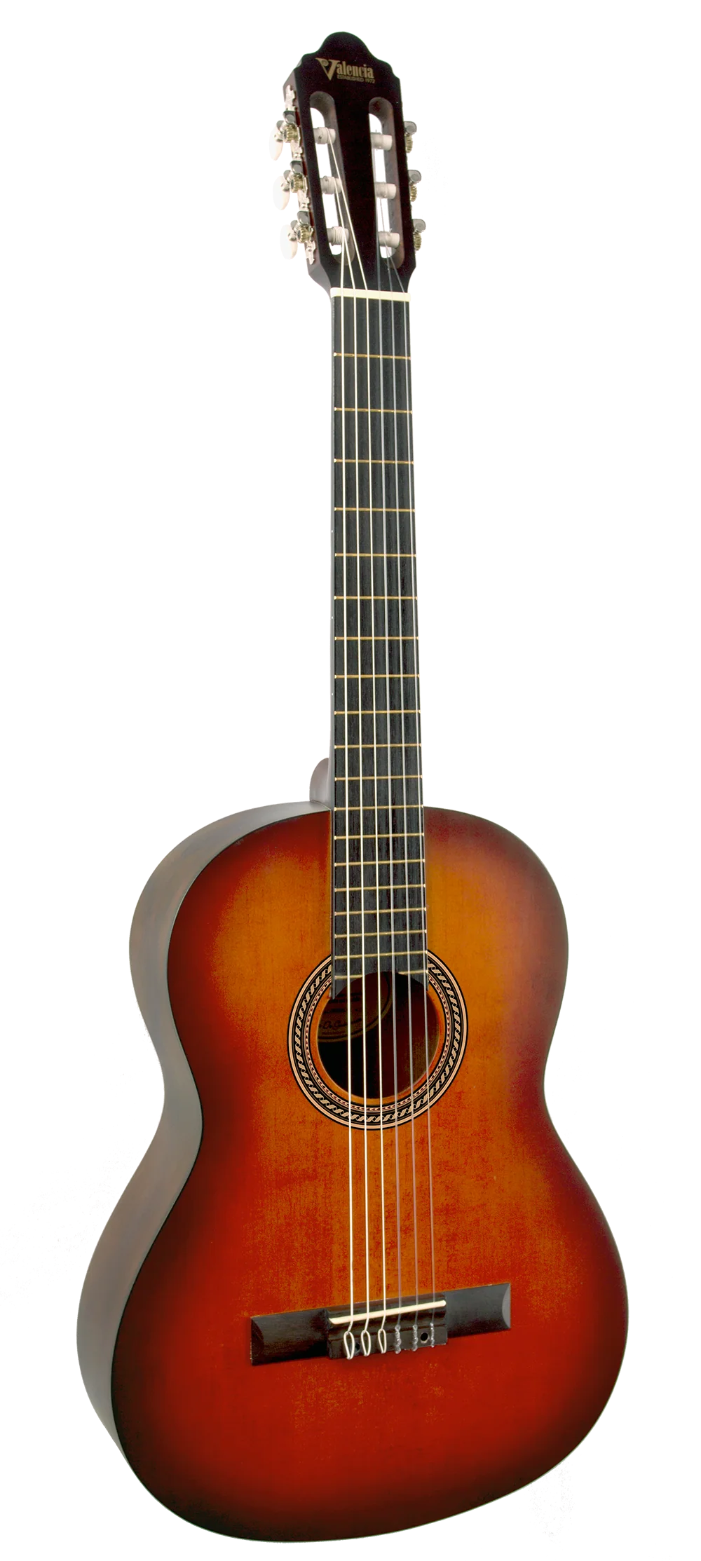Valencia VC204CSB Classical Guitar, Classic Sunburst