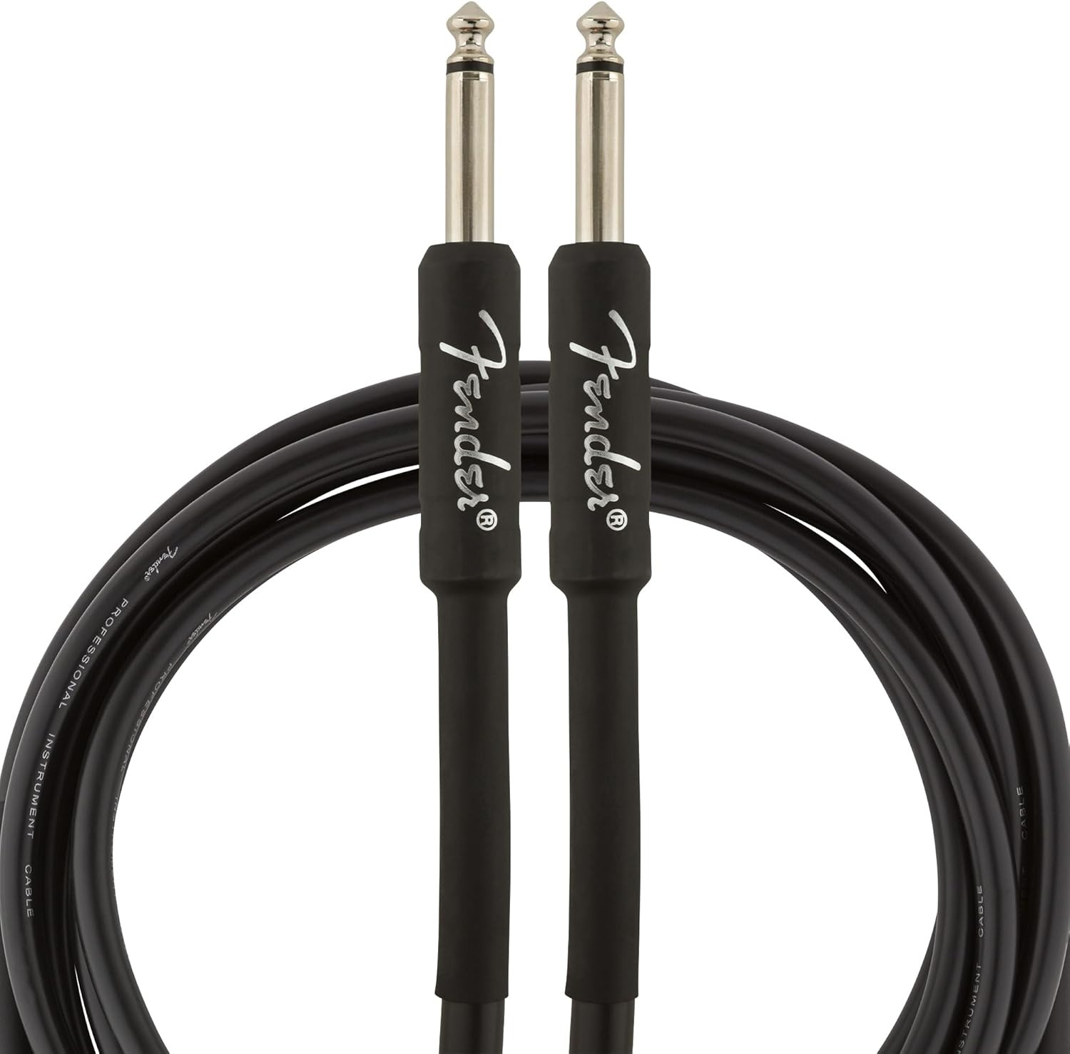 FENDER Pro Series Instrument Cables, 10', Gray Tweed
