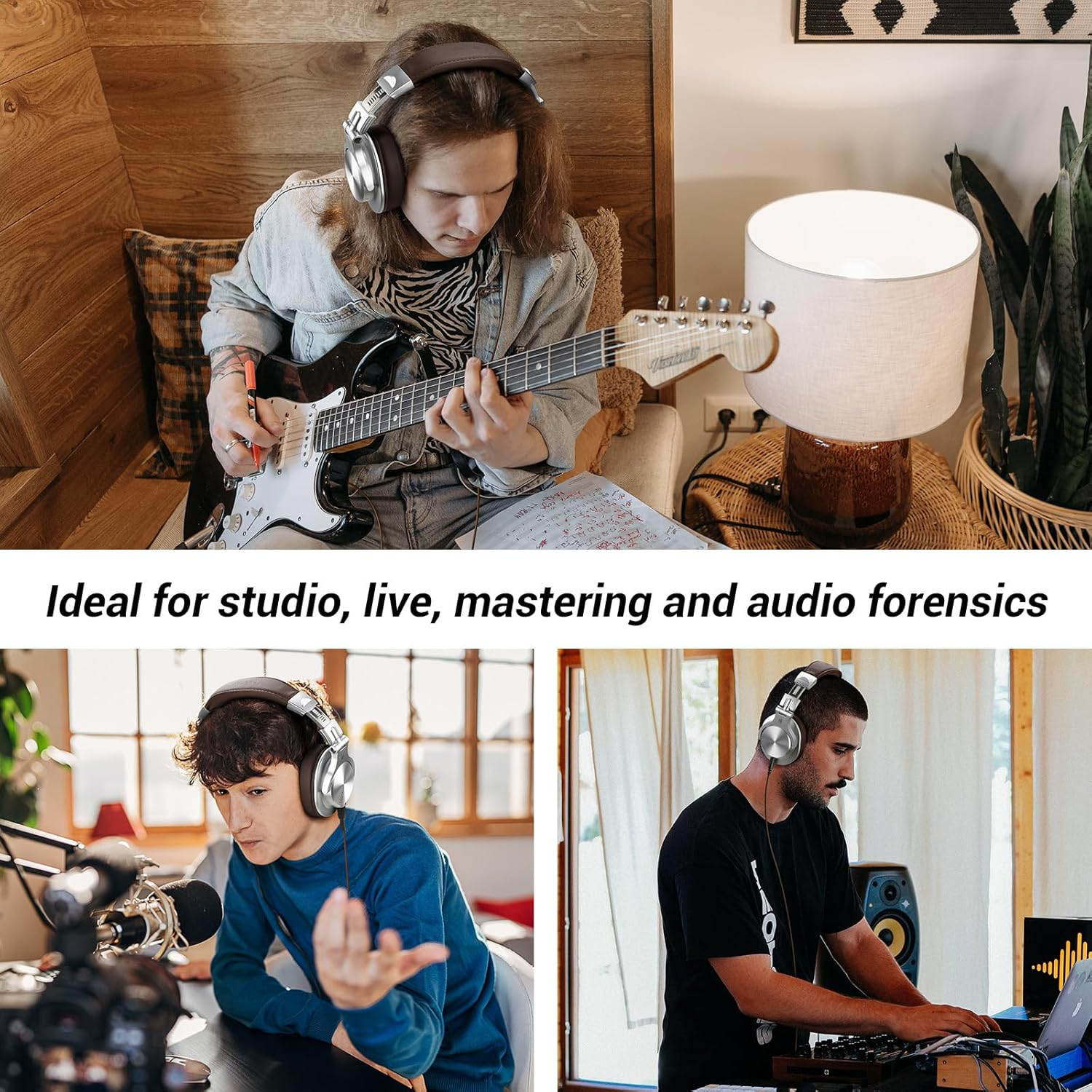 OneOdio A70 Silver-brown