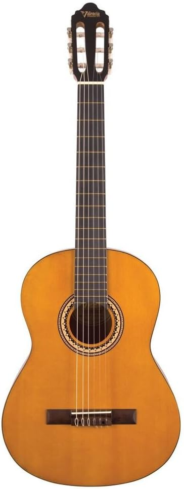 Valencia VC204 Classical Guitar, Antique Natural