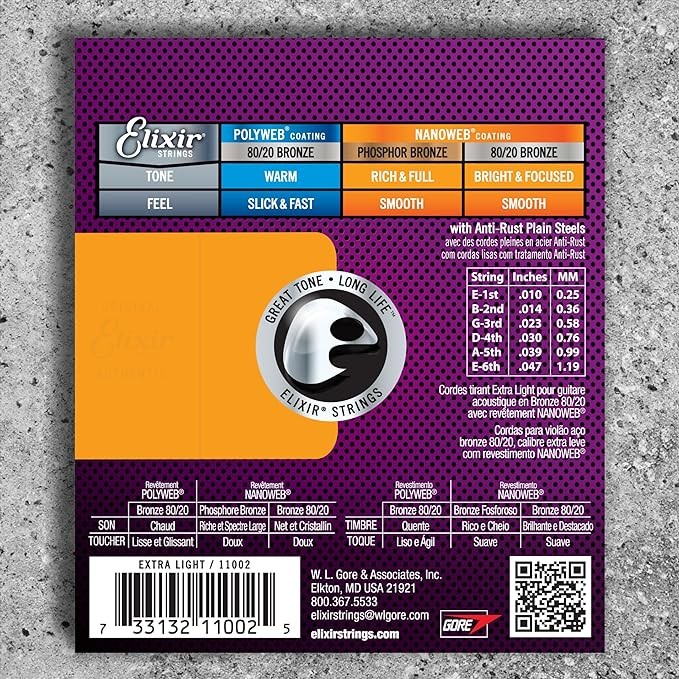 Elixir 10-47 Extra Light 11002