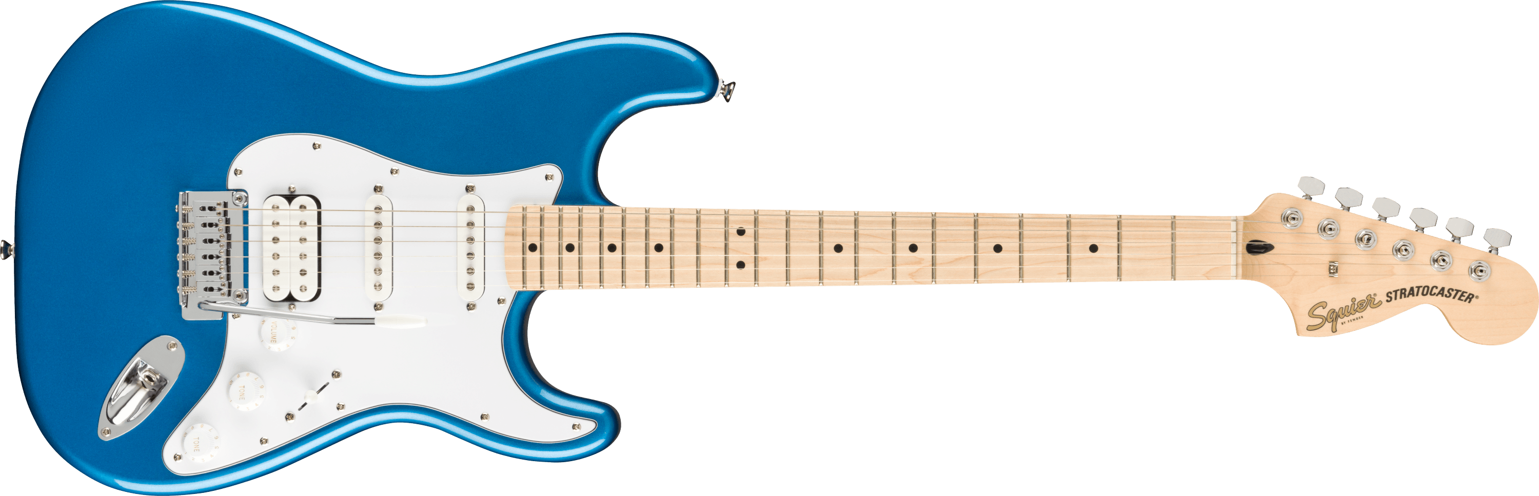Fender SQUIER Affinity Strat HSS Pack, Maple Fing, Lake Placid Blue