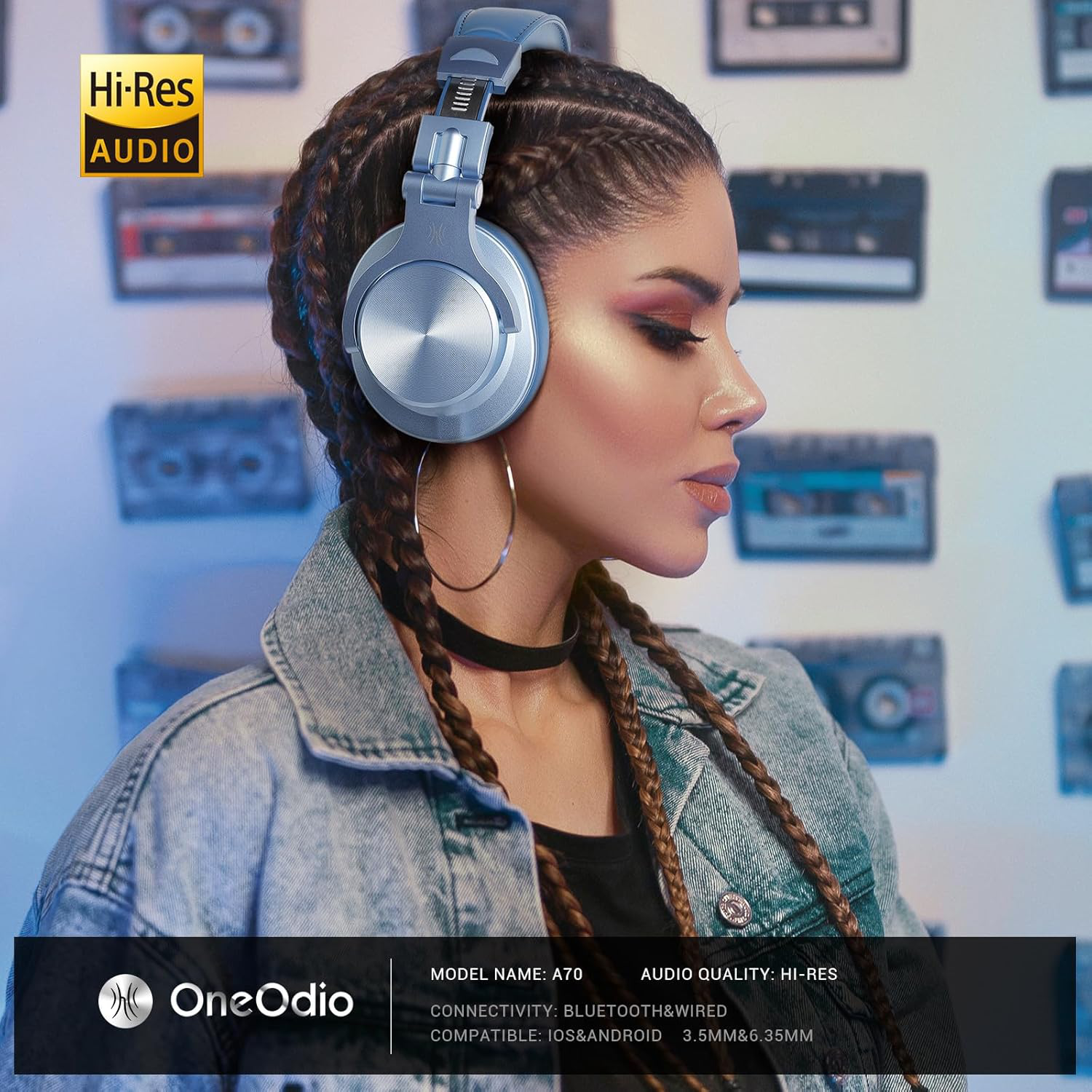 OneOdio A70 Sky-blue