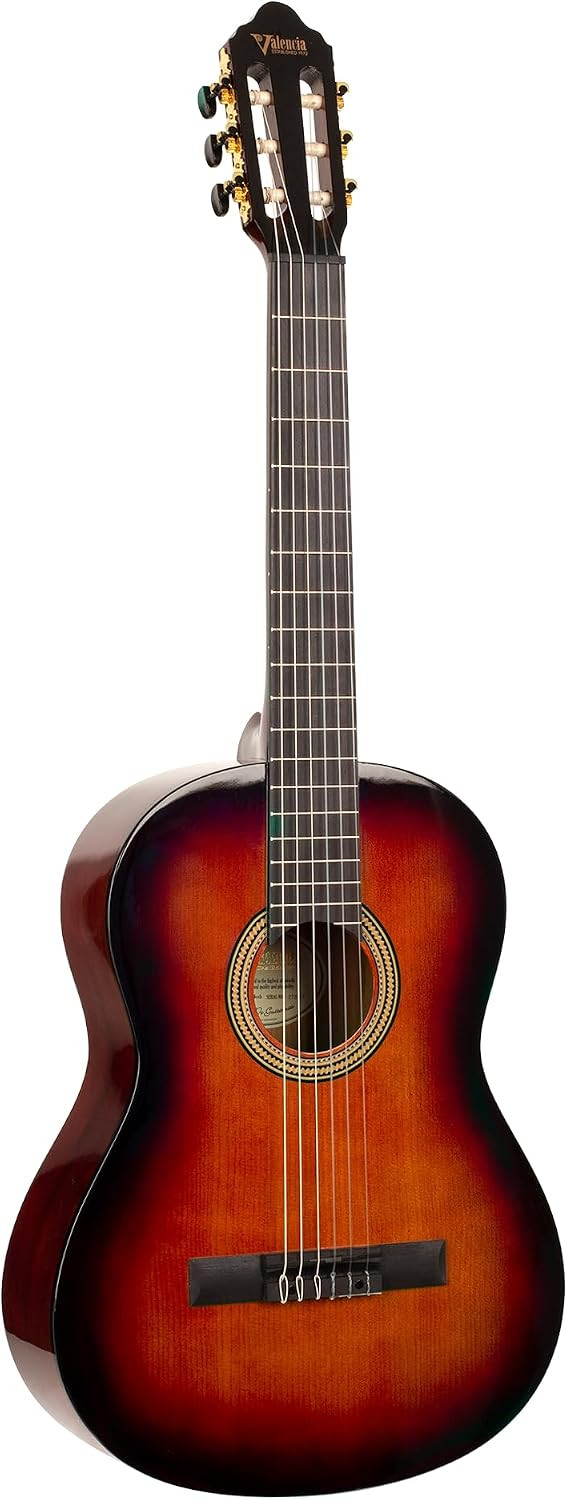 Valencia VC264CSB classical guitar, High Gloss Finish, Classic