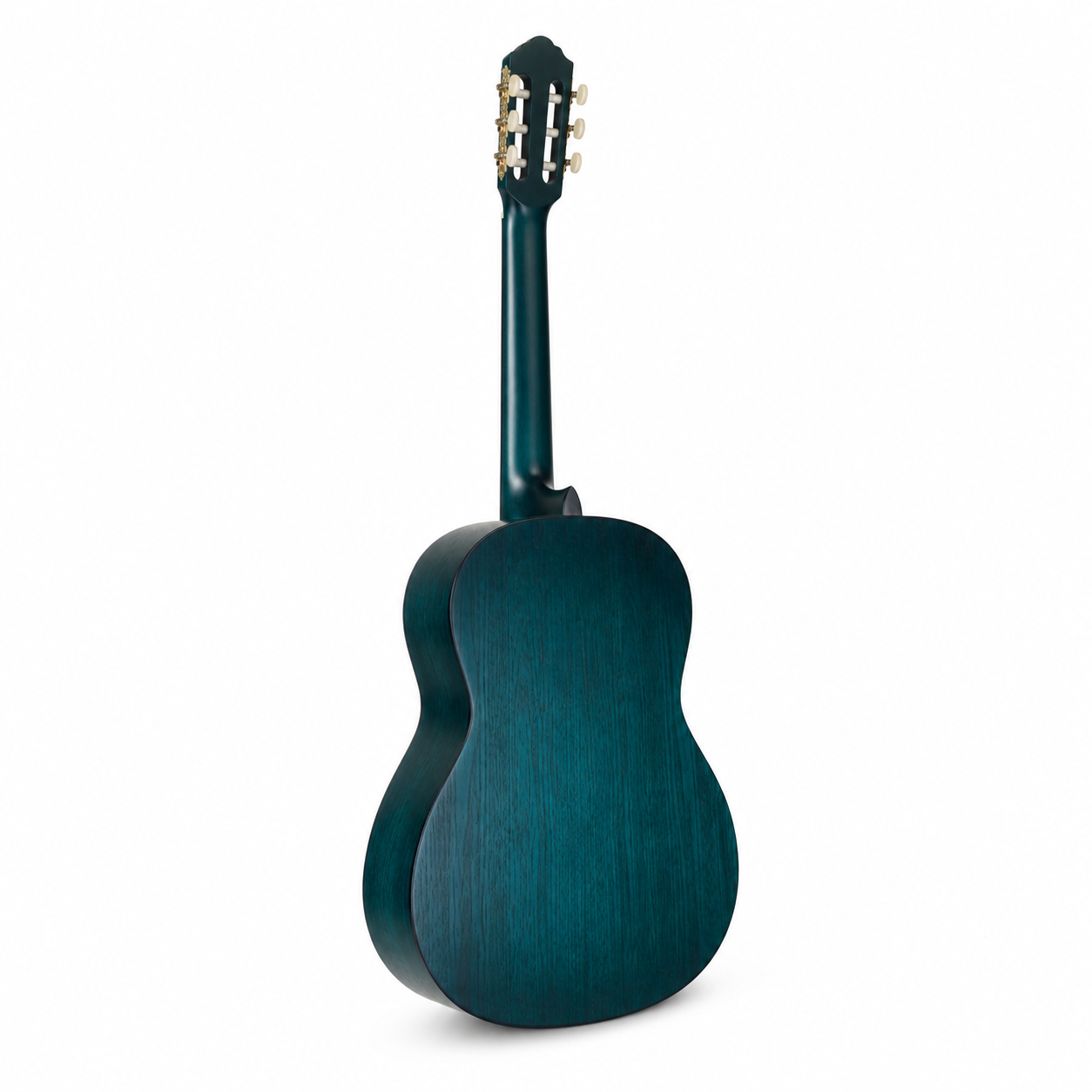 Valencia VC203TBU 3/4 Sized Classical Guitar, Transparent Blue