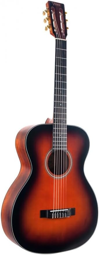 Valencia VA434CSB Nylon String Guitar, Classic Sunburst