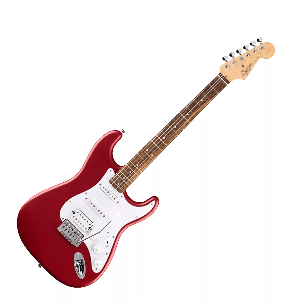 Fender SQUIER DEBUT Strat HSS, Laurel Fingerboard, White Pickguard,DAKOTA RED