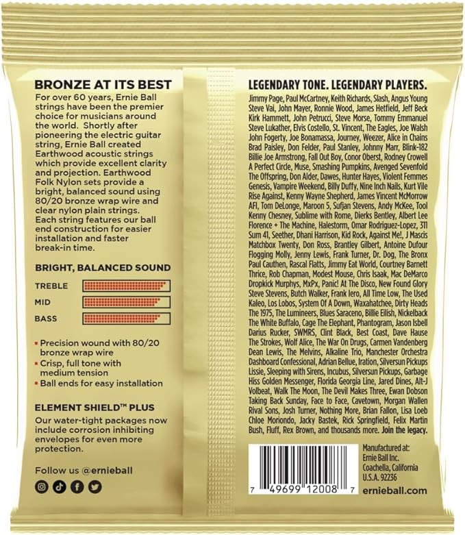 Ernie Ball 2008 Akustik Gitara Simləri 10-52