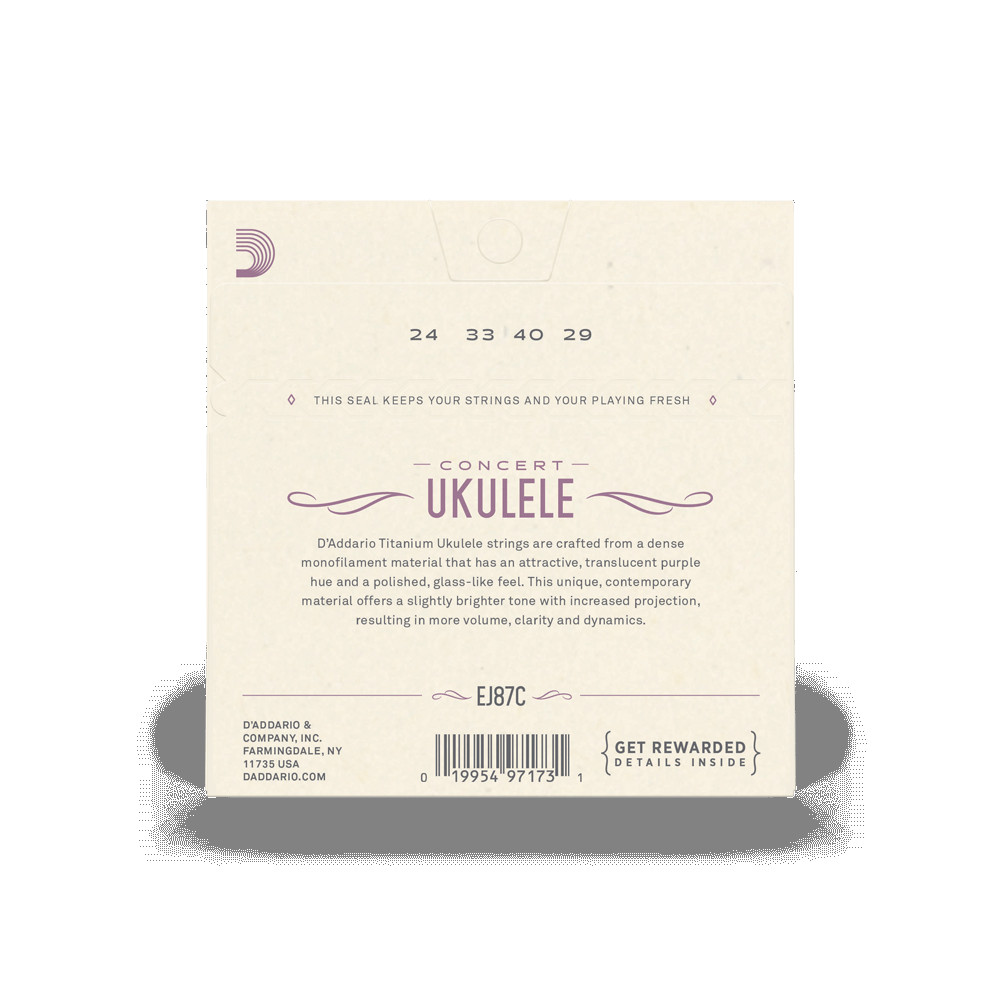 Daddario EJ87C Струны для укулеле