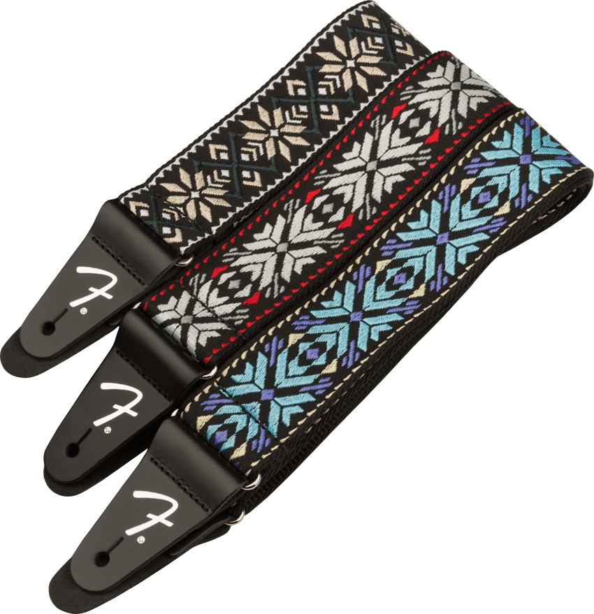 FENDER Pasadena Woven Strap, Blue Lotus, 2"