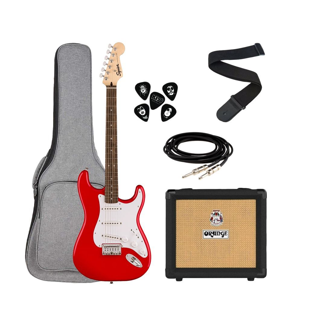 Fender Squier Sonic Stratocaster HT TR RED - Pack