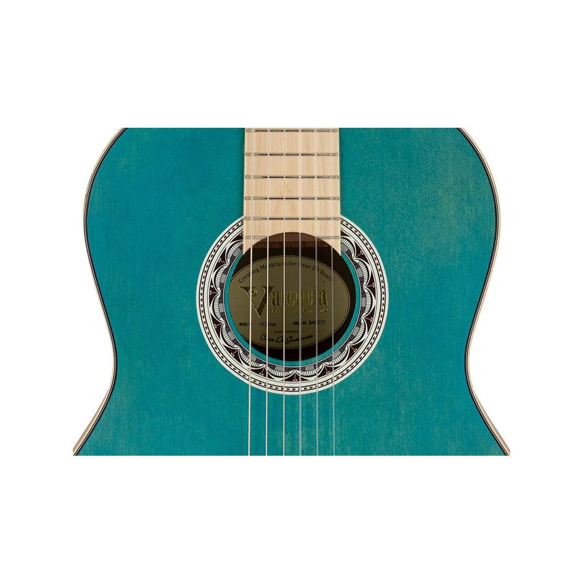 Valencia VC354AB classical Guitar, Aqua Blue