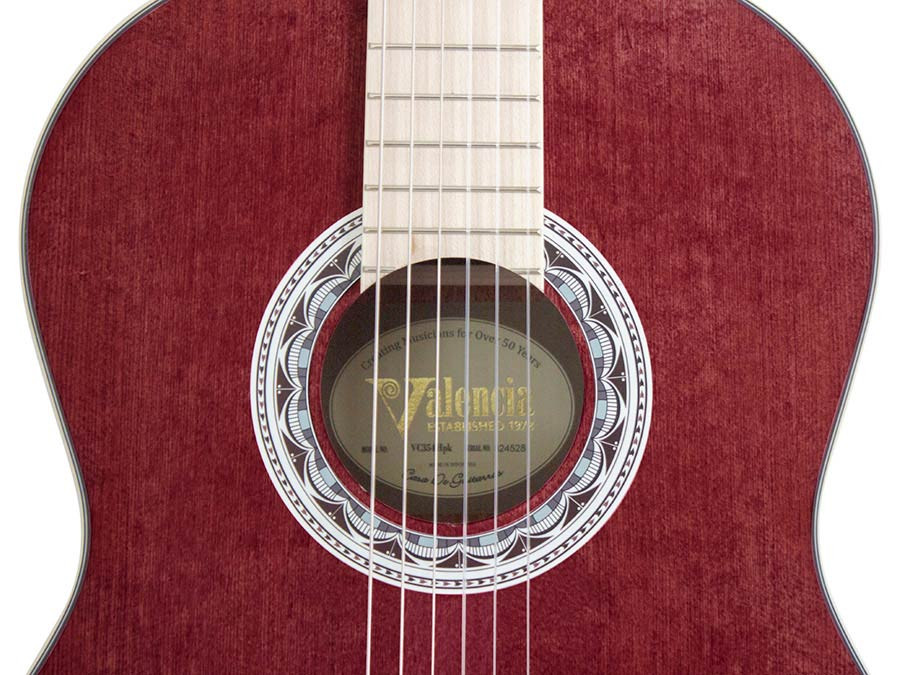 Valencia VC354WR classical Guitar, Wine Red